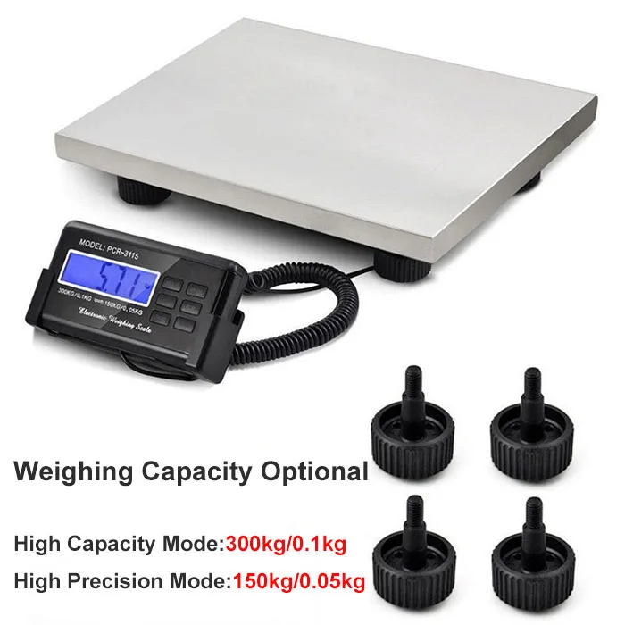 J&R Different Size Stainless Steel Heavy du ty Animal Scale Digital Livestock Scale Large Pet Vet Dog Weighing Scale