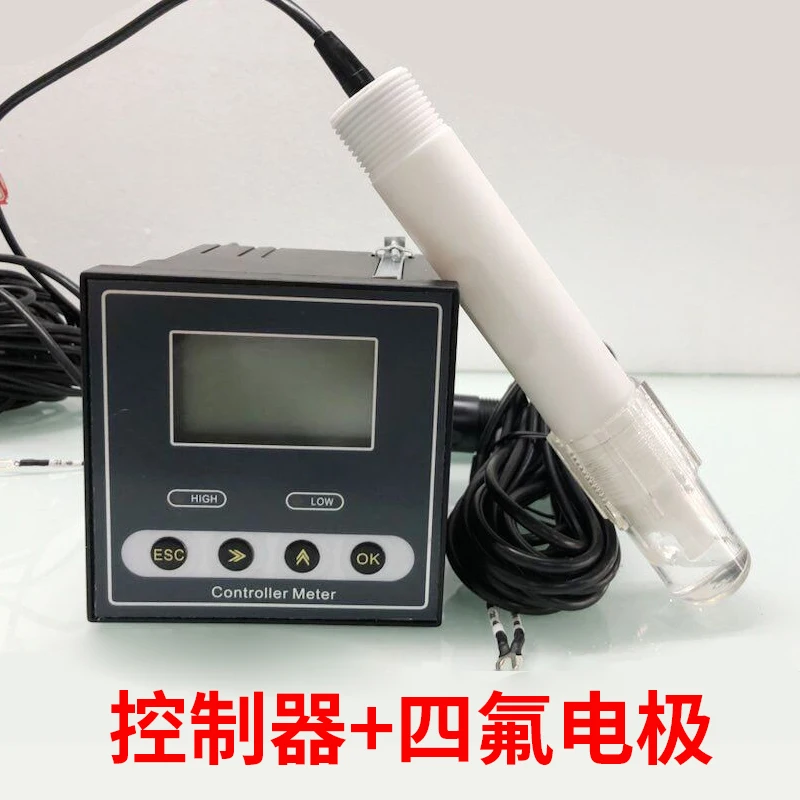 Industrial Online PH Meter Acidity Meter Control Instrument Water Quality ORP Value Tester TDS Meter PH Meter Sensor Probe