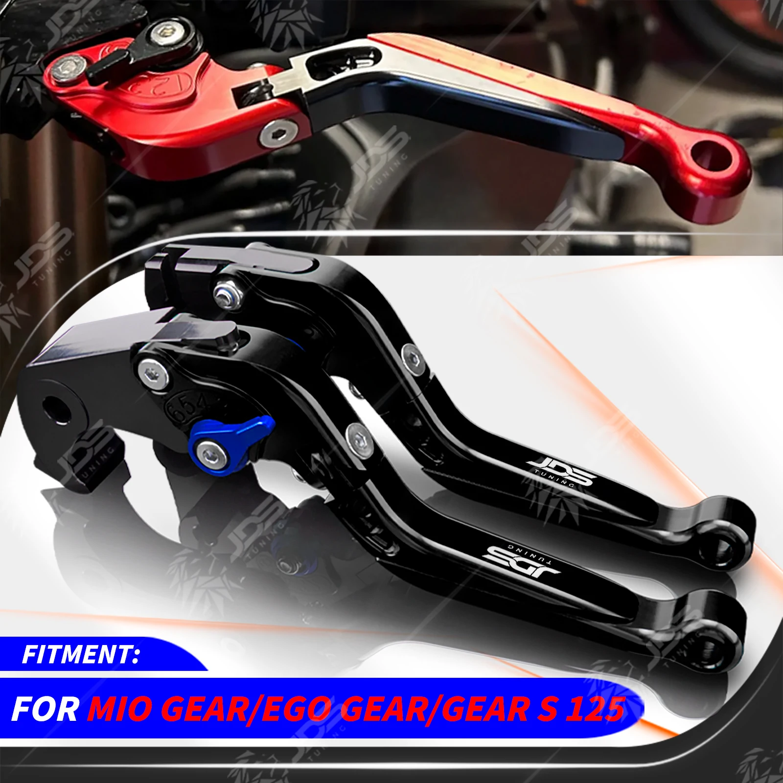 

Для Yamaha MIO GEAR 125/EGO GEAR 125/GEAR S 125, рычаг сцепления, набор тормозных рычагов, складная регулируемая ручка, рычаг, часть мотоцикла