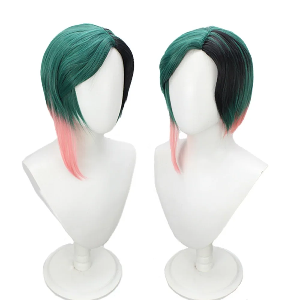 2077 Judy Alvarez Cosplay Wig 3-Tone Split Color Synthetic Hair