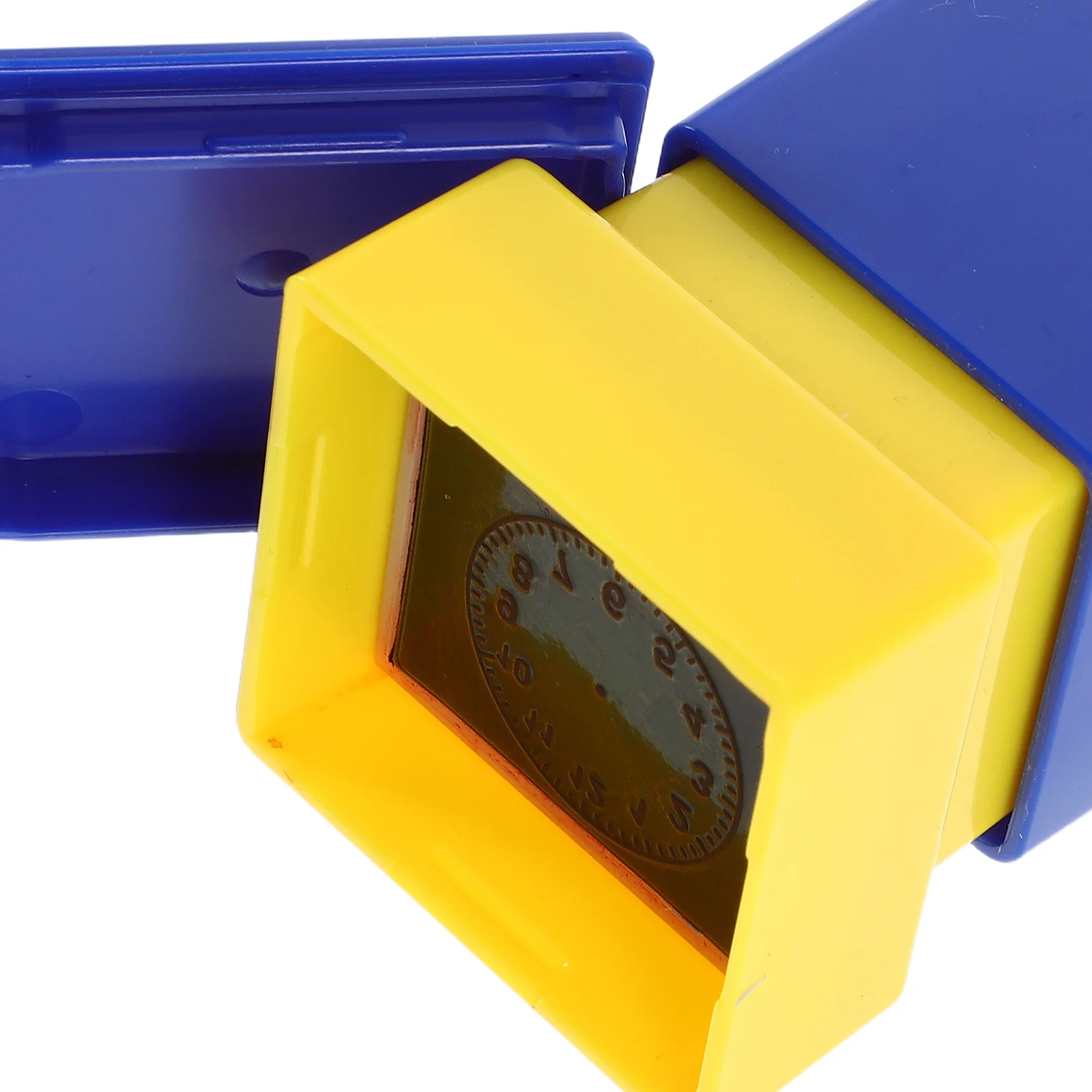 4 قطع من طوابع ساعة تعليمية للأطفال، أختام تعلم الوقت، أدوات تعليمية ممتعة للفصل الدراسي، استخدام ألوان زاهية، مادة متينة #3