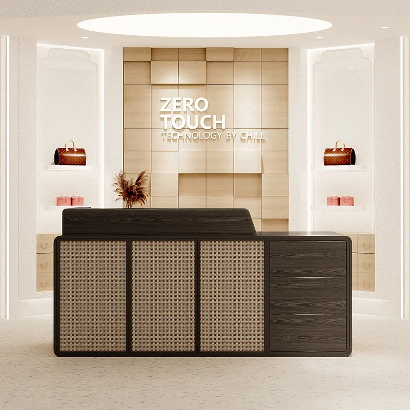 Reseption Desk Minimalist Church Pulpito Reception Business Counter Bar Furnishings Professional Escritorio Home Table Help