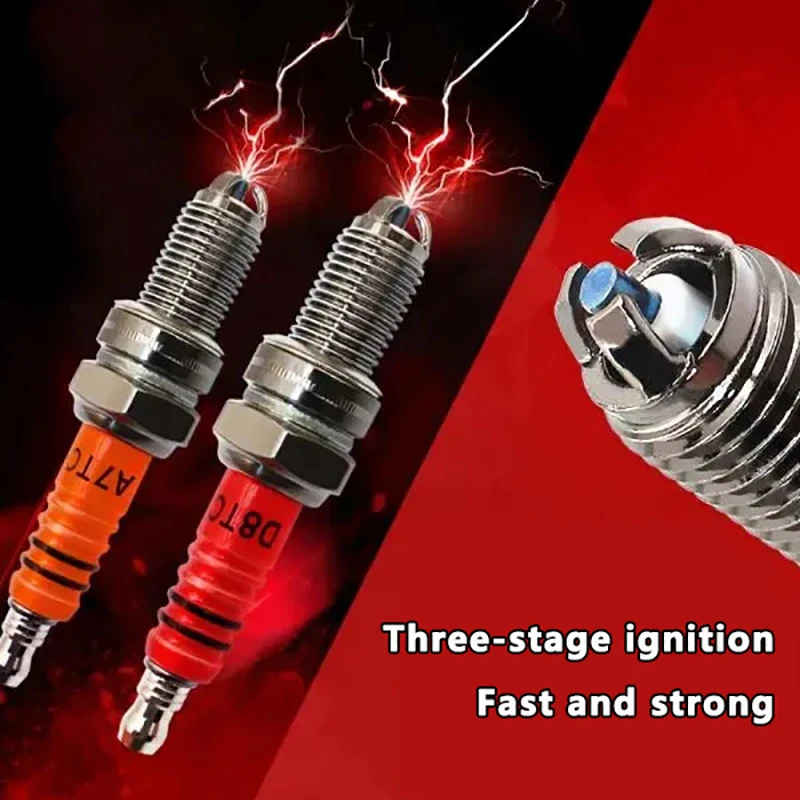

Motorcycle Iridium Spark Plug - 10mm Three-Jaw Energy-Saving for Most Motorcycles