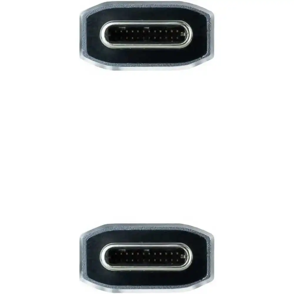 Cable tipo C USB 3.1 Gen2 100W 4K/60Hz 10Gbps Negro 2 m