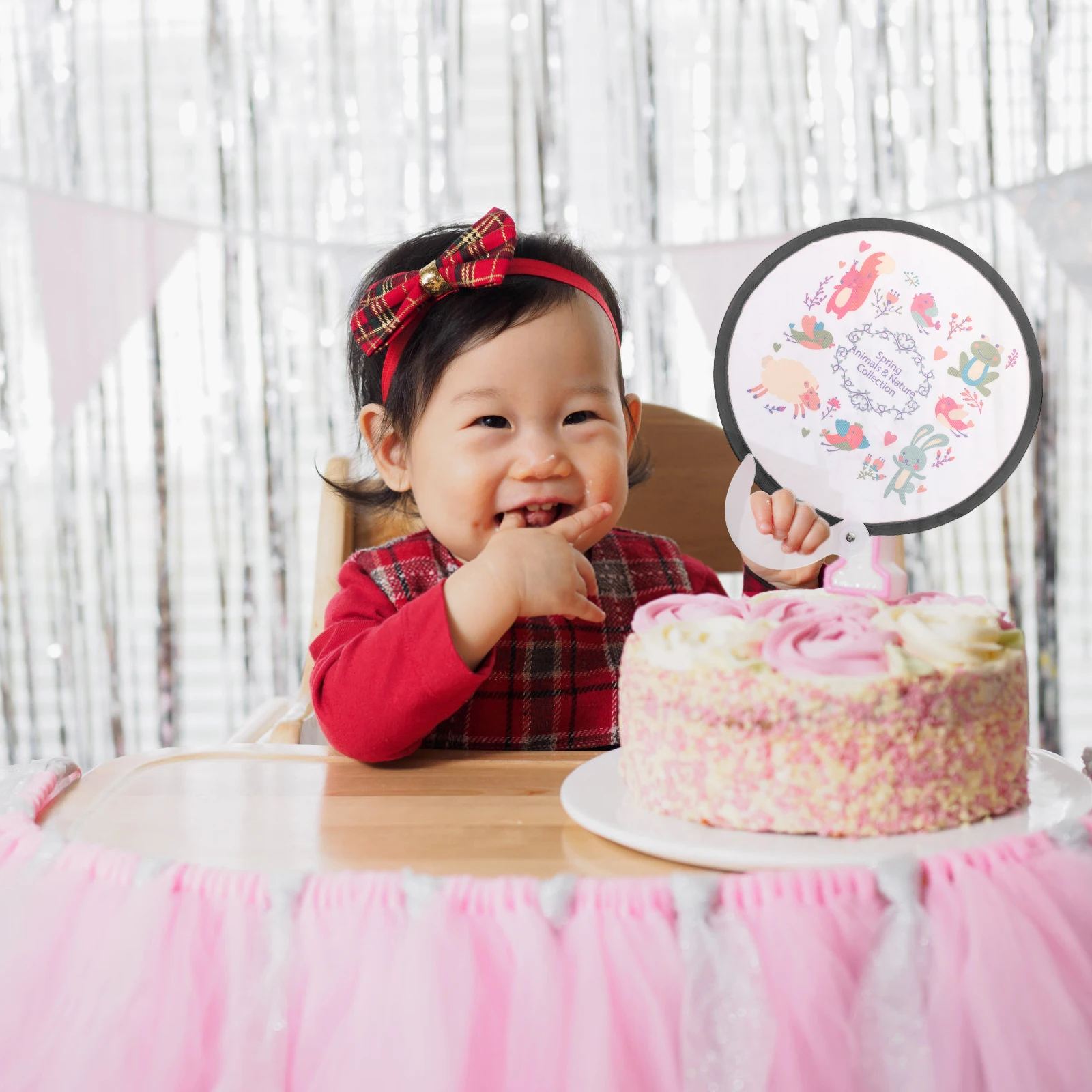 

2Pcs Children Cartoon Foldable Fans Blank Design Lightweight Portable Handheld Fans Summer Party Wedding Hand Fan Foldable