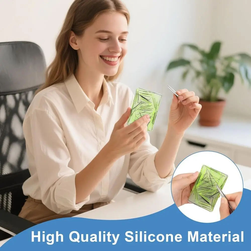 Nuovi giocattoli agitati per la raccolta della pelle in silicone Sollievo sensoriale Ultra-portátil Tirare i capelli Agitarsi Giocattoli Picking Pad per adulti con ansia