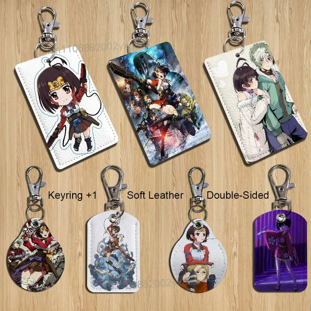 

cool Ikoma Mumei Kabaneri Card Holder Keychain Key Ring Door Lock Access Protective Case For Security Gift