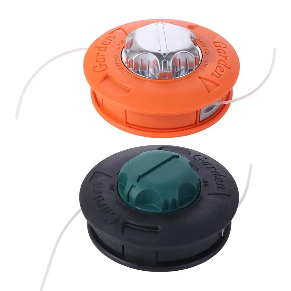 

No Dismantle M10 Lawn Mower Head Aluminum Thicken Grass Trimmer Head 2 Line Garden Tool Mower Bump Spool Strimmer