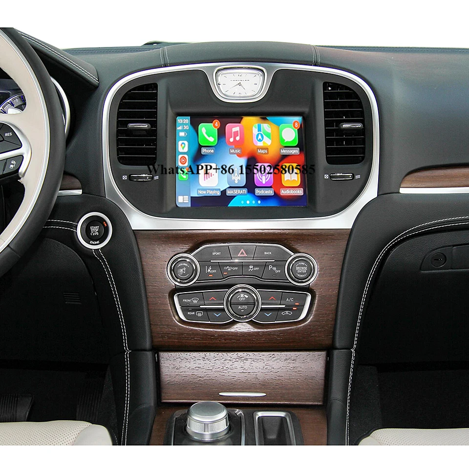 

AZTON Wireless CarPlay Module for Chrysler 300 300C 300S STR-8 Pacifica 8.4 Uconnect CarPlay Android Auto Solution Adapter