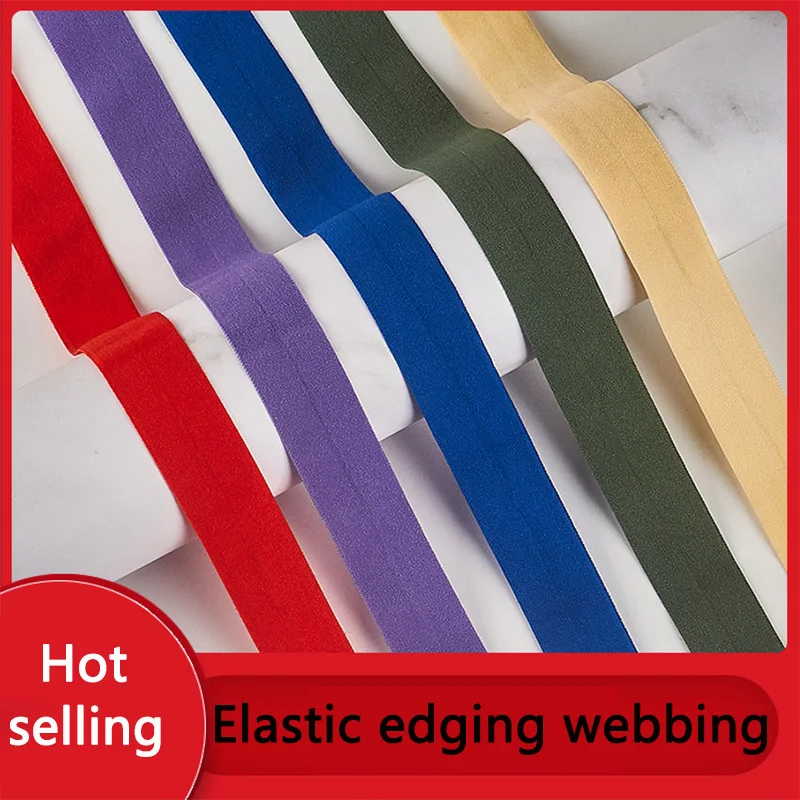 1-2cm schwarz weiße Unterwäsche mit elastischer Kante und Gummiband Klapp kante Gummiband Nylon kante Bekleidungs zubehör