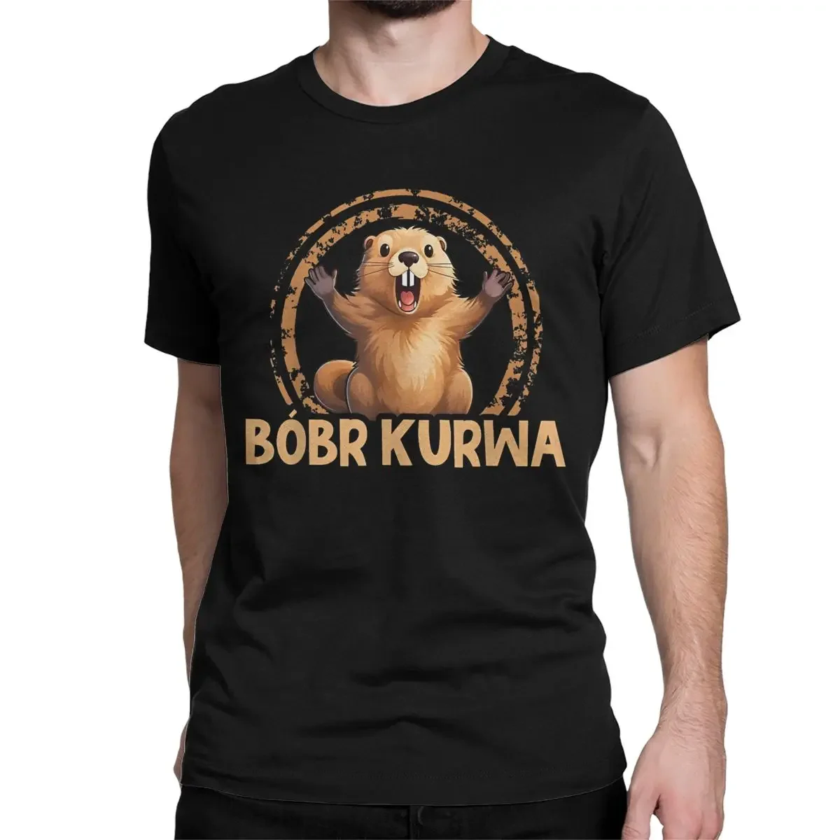 2024 New Arrival  Bobr Kurwa Beaver T-Shirt for Men Women Bober Novelty 100% Cotton Tee Crewneck ShortSleeve Top Unique Clothing