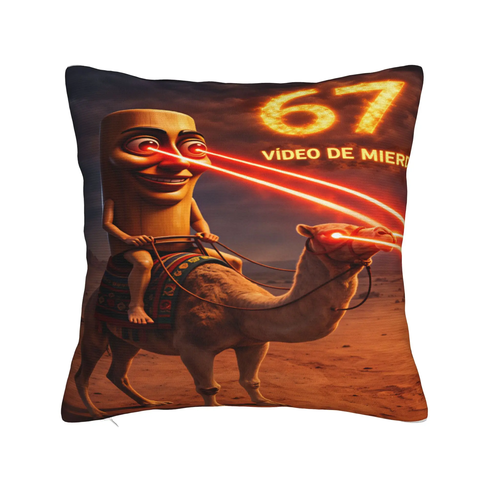 Tung Desert Laser Camel Pillow Case  Fashion Pillow Cover Custom Pillowcases For Chair Sofa Home Decor