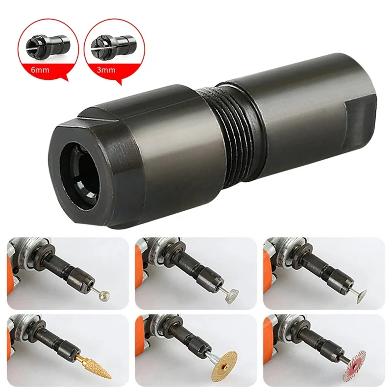 Angle Grinder Modified Adapter To Straight Grinder Chuck For 100-Type Angle Grinder M10 Thread Grinding Polishing