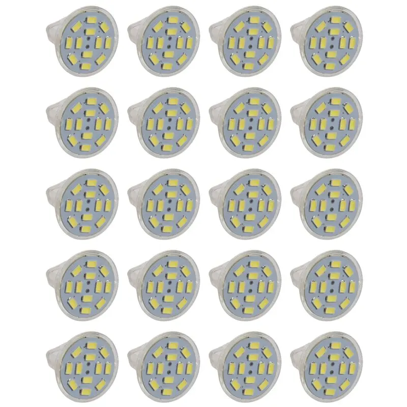 20X 6W GU4(MR11) Светодиодный прожектор MR11 12 SMD 5730 570 Лм постоянного тока 12 В, белый-LICG