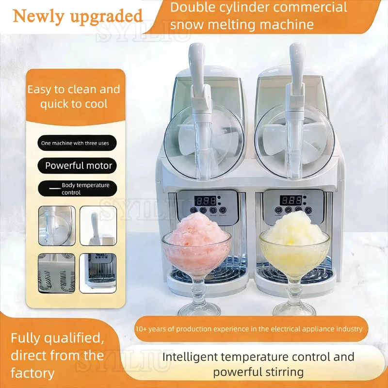 

Commercial Slushy Machine 4L Single-Bowl Slush Frozen Drink Machine 300W Stainless Steel Margarita Smoothie Maker