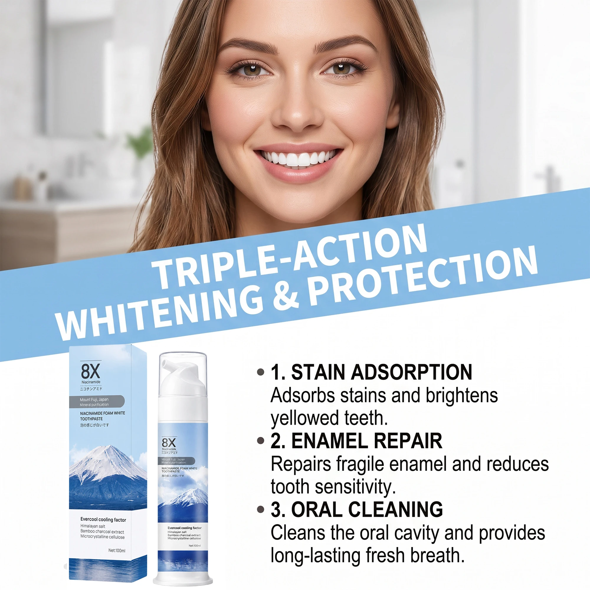Whitening Foam Toothpaste Char - Teeth Whitening Foam recension och pris