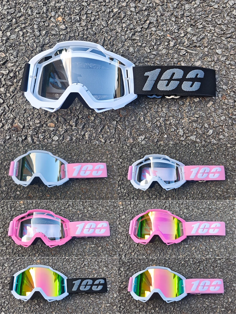 AliExpress NONE 100 Motorcycle Goggles Motocross Glasses Off-road Helmet MX Moto Dirt Bike ATV Ski Outdoor  Glass Scooter Googles  Sports