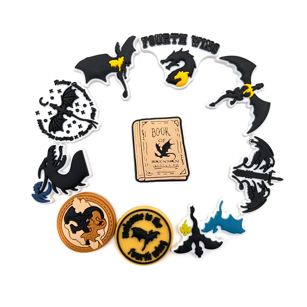 1-10-шт-черный-крутой-дракон-роман-подвеска-для-обуви-смешанная-оптовая-продажа-украшения-из-ПВХ-сандалии-с-пряжкой-съемная-водонепроницаемая-обувь-для-рождественских-подарков