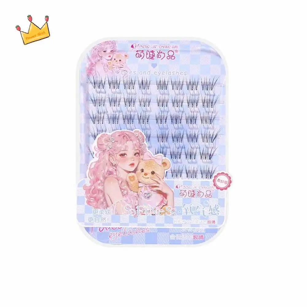 

Sweet Self-adhesive Lash Clusters DIY Makeup Glue Free Fake Lashes Reusable Individual False Eyelash Clusters Grafting Lashes