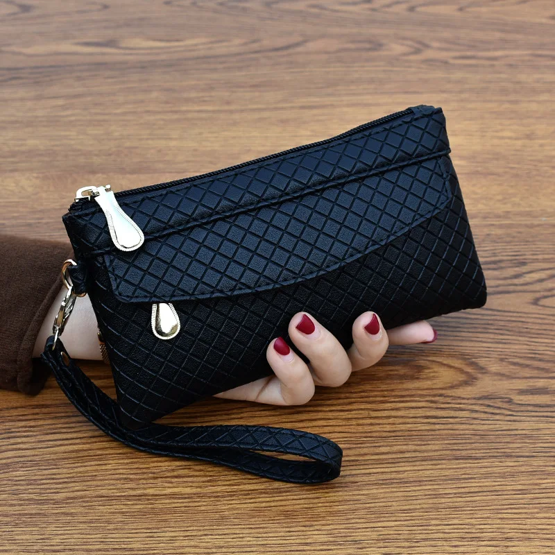Ladies Wristlet Bag Fashion Day Clutches Zipper Women's Trendy Handbags Evening Envelope Bag Mobile Phone Bag Coin Purse Wallet