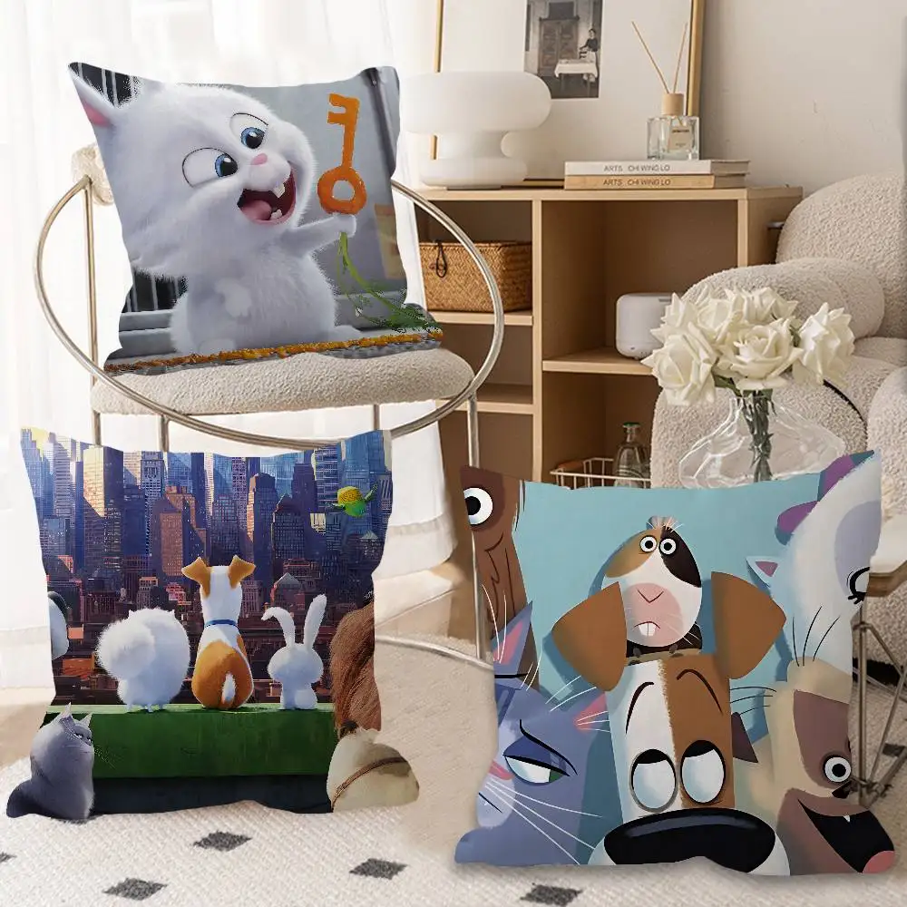 THE S-SECRET L-LIFE OF PETS Pillowcases Home Bedding Decorative Pillow Cover Wedding Super Soft Pillow Case