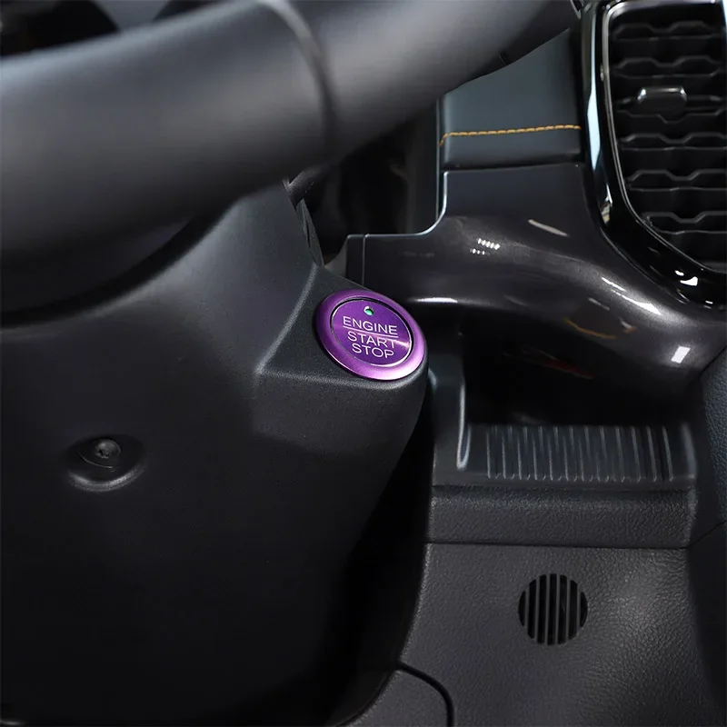 

Aluminum Alloy Car Keyless Go Start Stop Push Button Car Engine Ignition Switch Trim Car Accessories For Ford Ranger 2023-2025