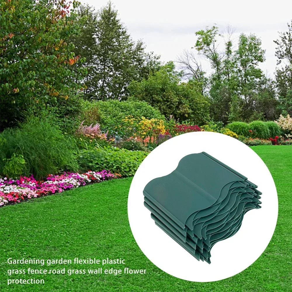 20 Stuks Tuinhek Pp Plastic Gazon Pad Grens Diy Plant Bloem Rander Werf Gazon Palissade Decoraties Accessoires Nieuw