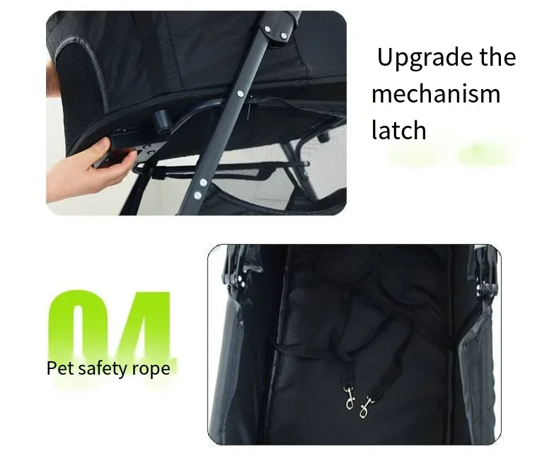 Pet Car Strollers 3in1 Lightweight Foldable Specifically Designed for Walking Dogs Infants Medium-sized Small Dogs Cats Outdoor