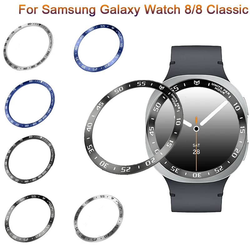 

Metal Styling Bezel For Samsung Galaxy Watch 8 40mm 44mm Cover Sport Adhesive Case for Galaxy watch8 classic 46mm Bumper Ring