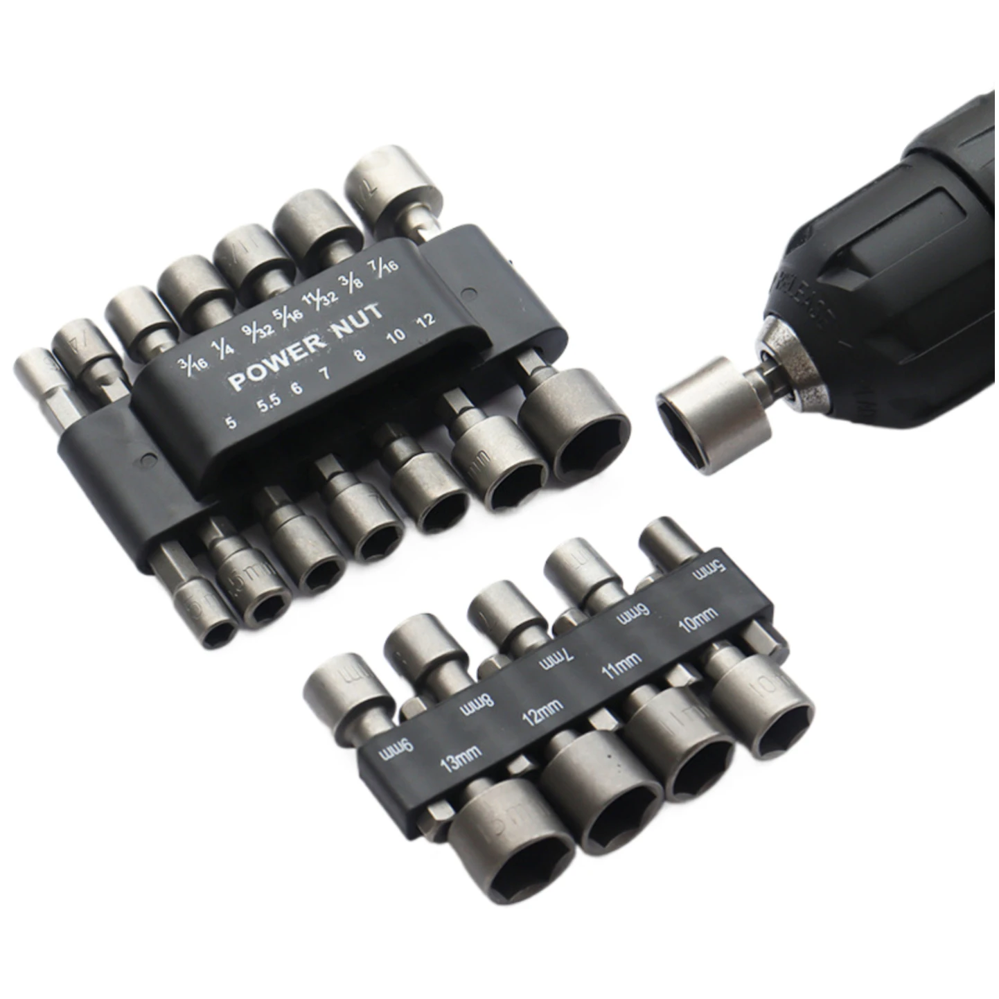 

9pcs/set 5mm-13mm Hex Sockets Sleeve Nozzles Nut Driver Set Screwdriver Set Schroevendraaier Set Bits Sets Tools Socket Wrenches