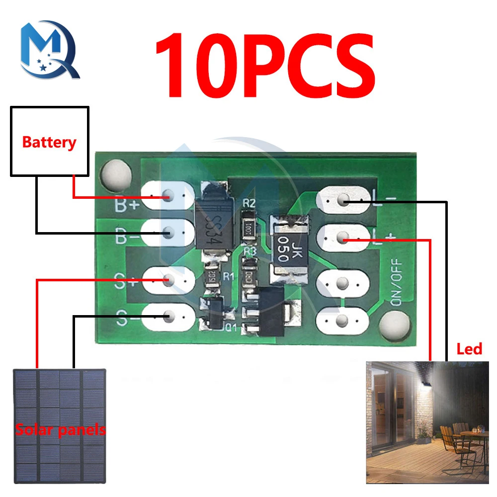 Automatic Solar Panel Battery Charger Board Night Light LED Lamp Control Switch Battery Charger Charging Controller Module