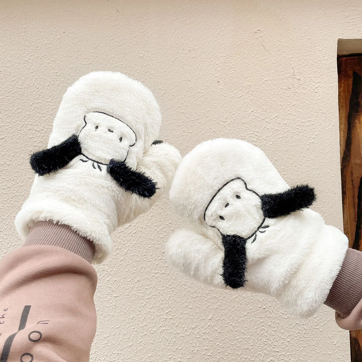 قفازات سانريو هالو كيتي الدافئة المقاومة للبرد، قفازات ركوب الدراجات الدافئة، إكسسوار حراري، هدية عيد الميلاد #5