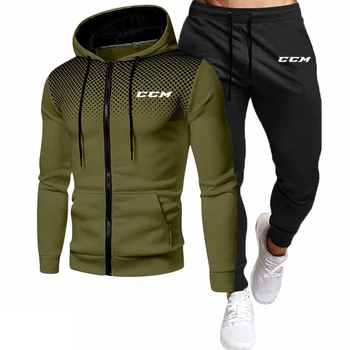 Herbst Herren Trainings anzug Hoodie Sets Herren Marke Sportswear Hoodies Jogging hose 2 Stück Winter warme Kleidung Sweatshirts Hosen Anzüge