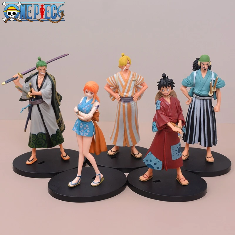 شخصية أنيمي قطعة واحدة د د لوفي رورونوا زورو ، نموذج سانجي أوسوب نامي ، مجموعة دمى ، ألعاب أطفال ، ديكور مكتبي