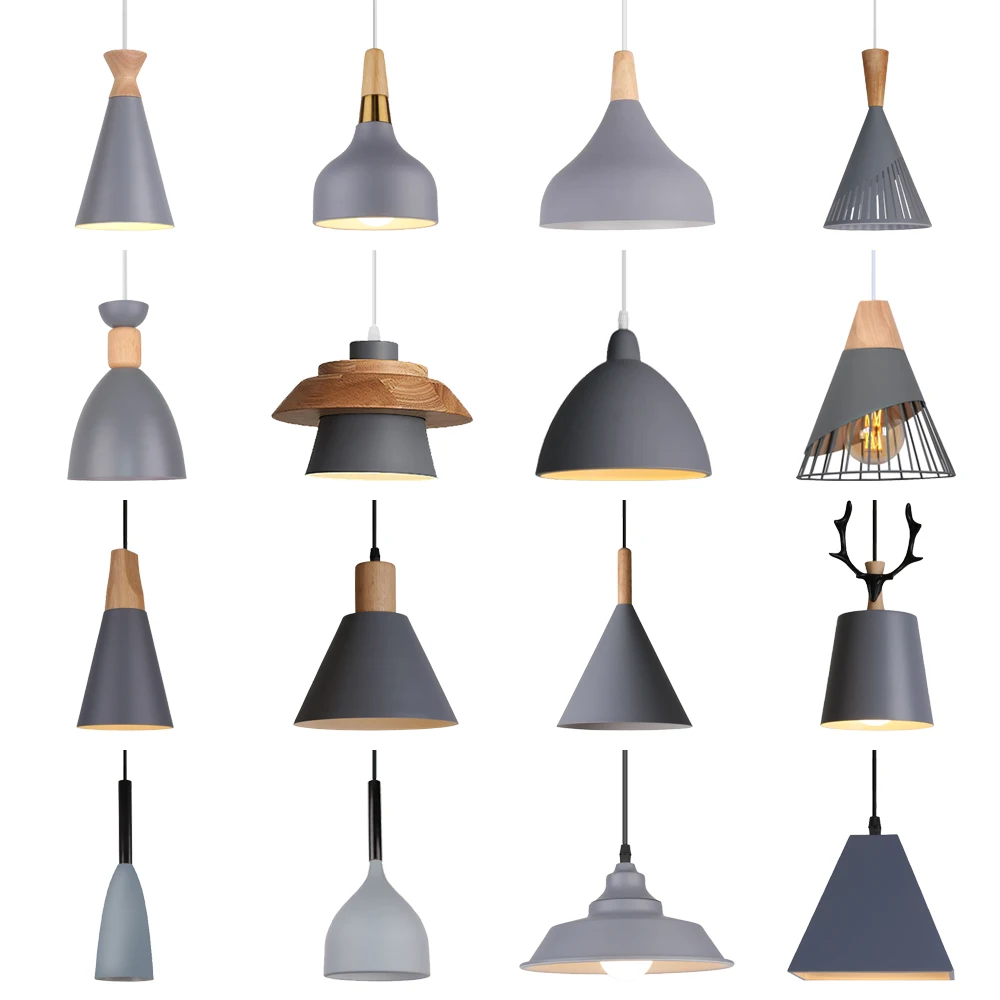 

Nordic Industrial LED E27 Pendant Light Modern Hanging Lamp Home Living Room Kitchen Decor Lighting Fixture Ceiling Chandelier