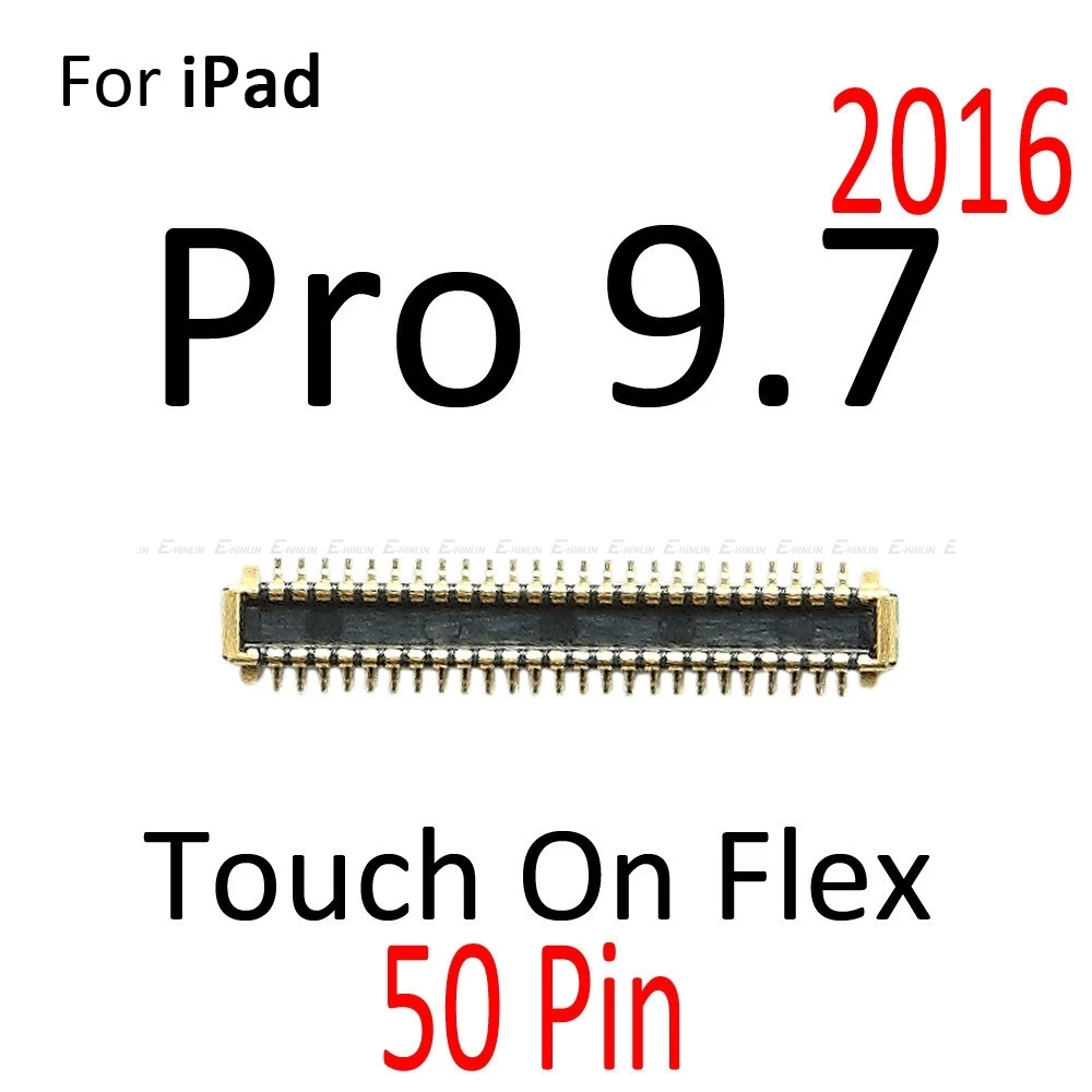 For iPad Pro 9.7 10.5 12.9 2015 2016 2017 2018 LCD Display Touch Screen Digitizer FPC Connector On Motherboard Flex Cable