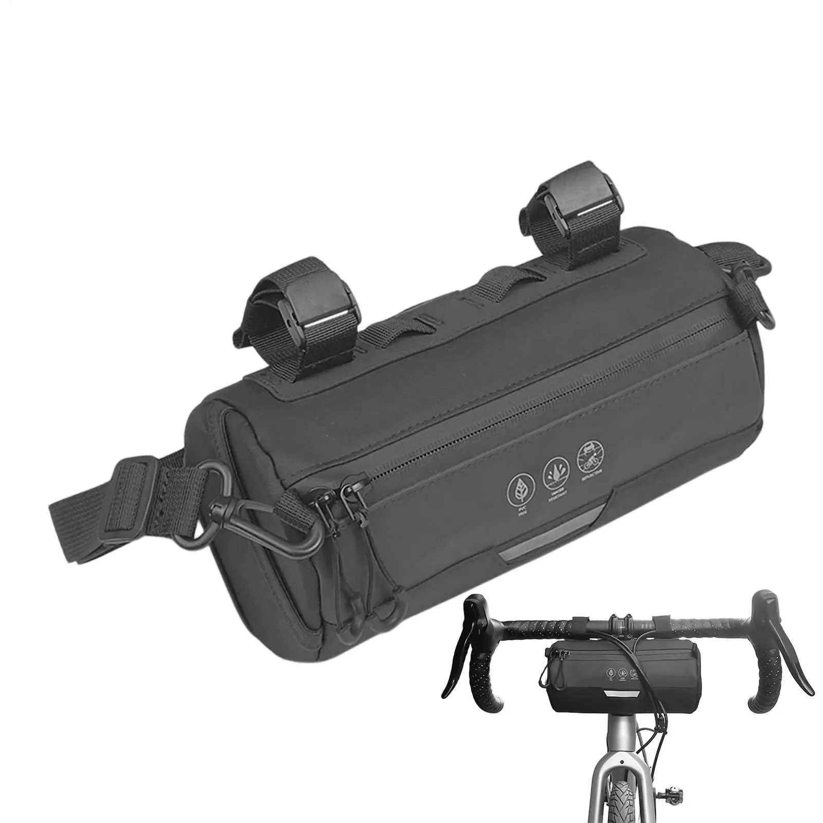 

Handlebar Bags For Bicycles 2L Waterproof Front Bike Pouch With Shoulder Strap Cycling Handlebar Bag For Women Men Daily