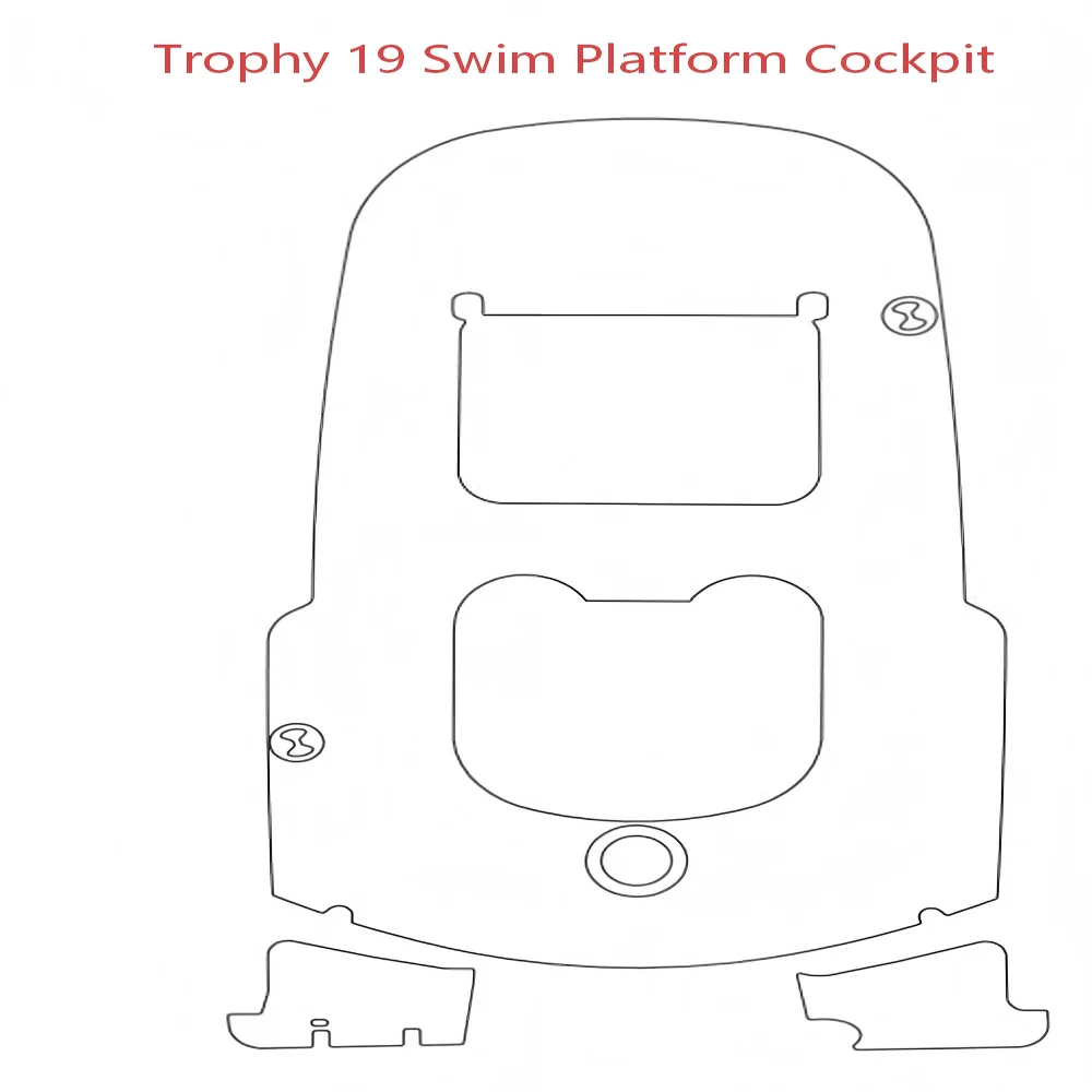 

Trophy 19 Swim Platform Cockpit Pad Boat EVA Foam Faux Teak Deck Floor Mat SeaDek Style Self Adhesive