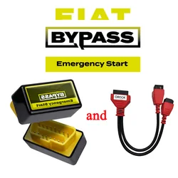 For FIAT Bypass Emergency Start Device Plug and Start Immo Off With OBD2 Adapter Cable SGW 12 + 8 For Chrysler FCA Repair Tool