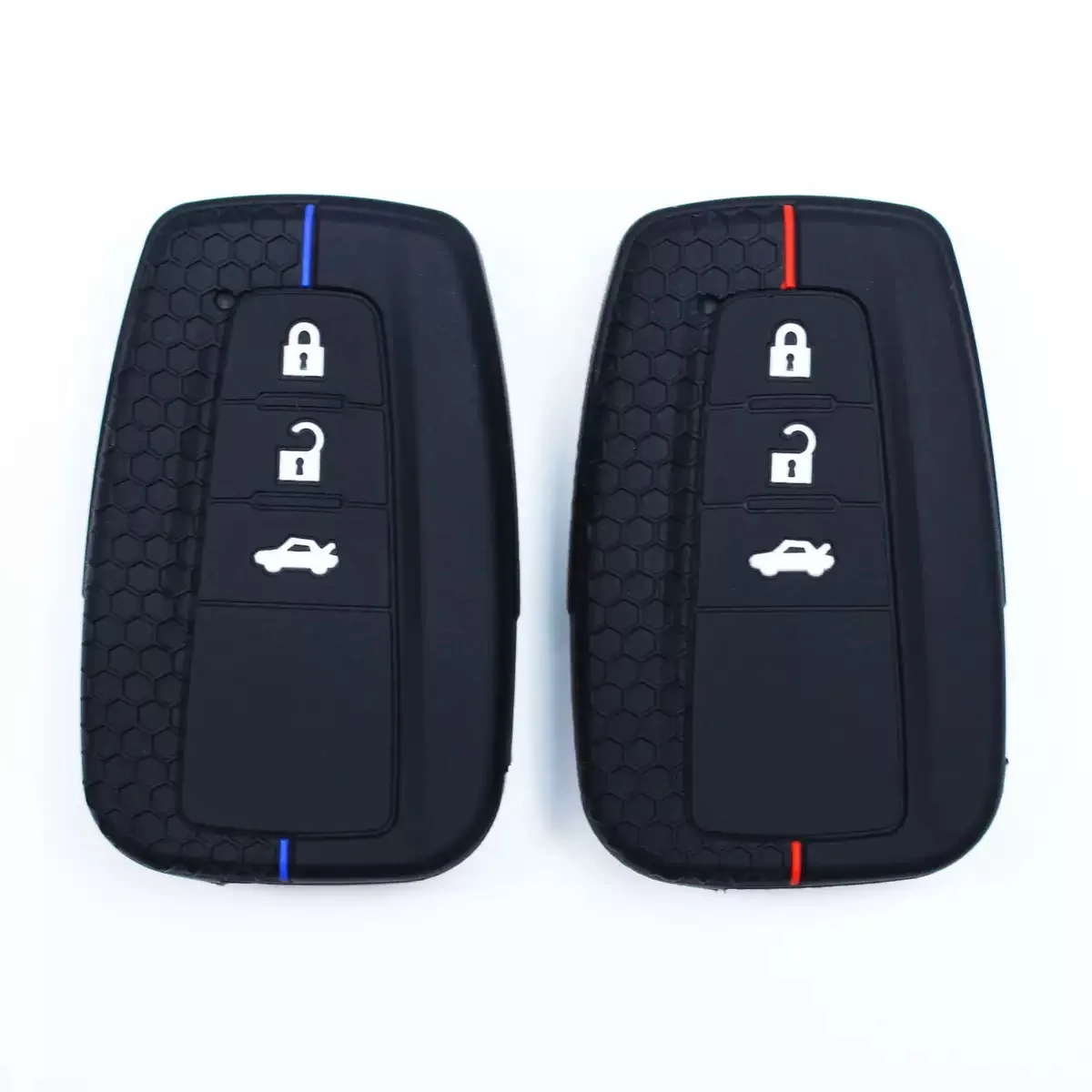 For Toyota Prius Camry Corolla Avalon CHR RAV4 Land Cruiser Prado Silicone Car Key Cover Accessories Rubber Case Protector Shell