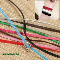 Width 3/5mm DIY Handmade Super Mini Belts Length 50cm DIY PU Material Doll Waist Belt Clothes Accessories Doll Bags Belt