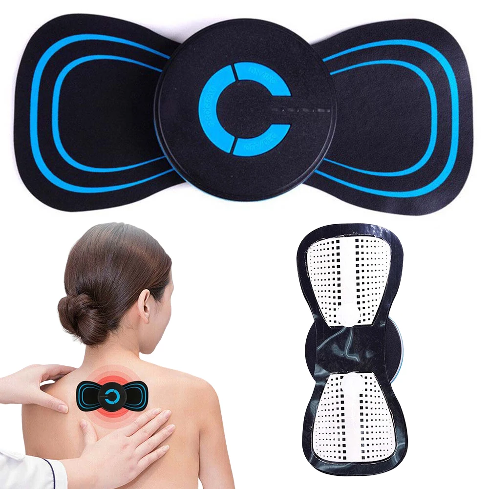 Mini Electric Neck Back Massager Cervical Massage Patch Stimulator Massage Patch Rechargeable Cervical Massage Patch Relief