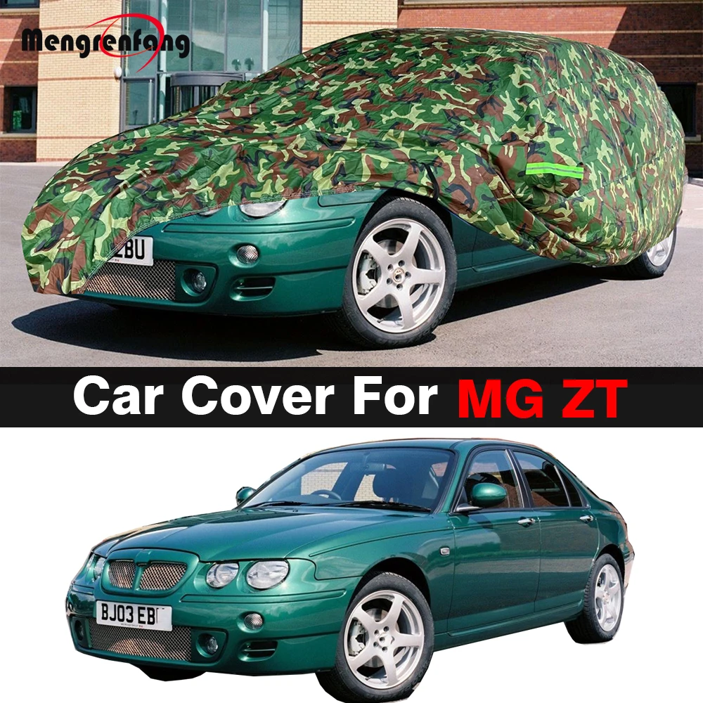 Camouflage Car Cover Waterproof Outdoor Anti-UV Sun Snow Rain Wind Protection Cover For MG ZT 2001 2002 2003 2004 2005