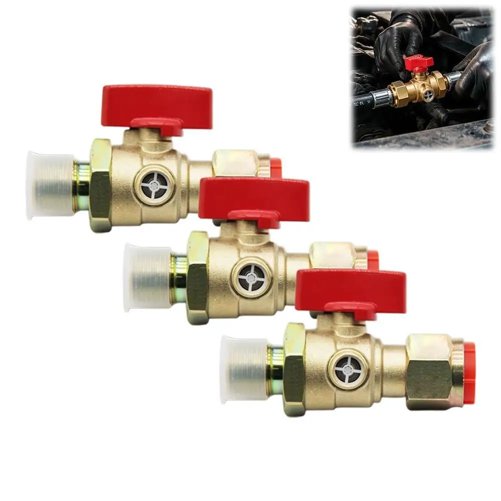 Trailer Front Wheel Air Cut-off Switch, Brass Air Ball Valve, Semi-Truck Trailer Brake Air Shut Off Valve, Air Brake Accessory