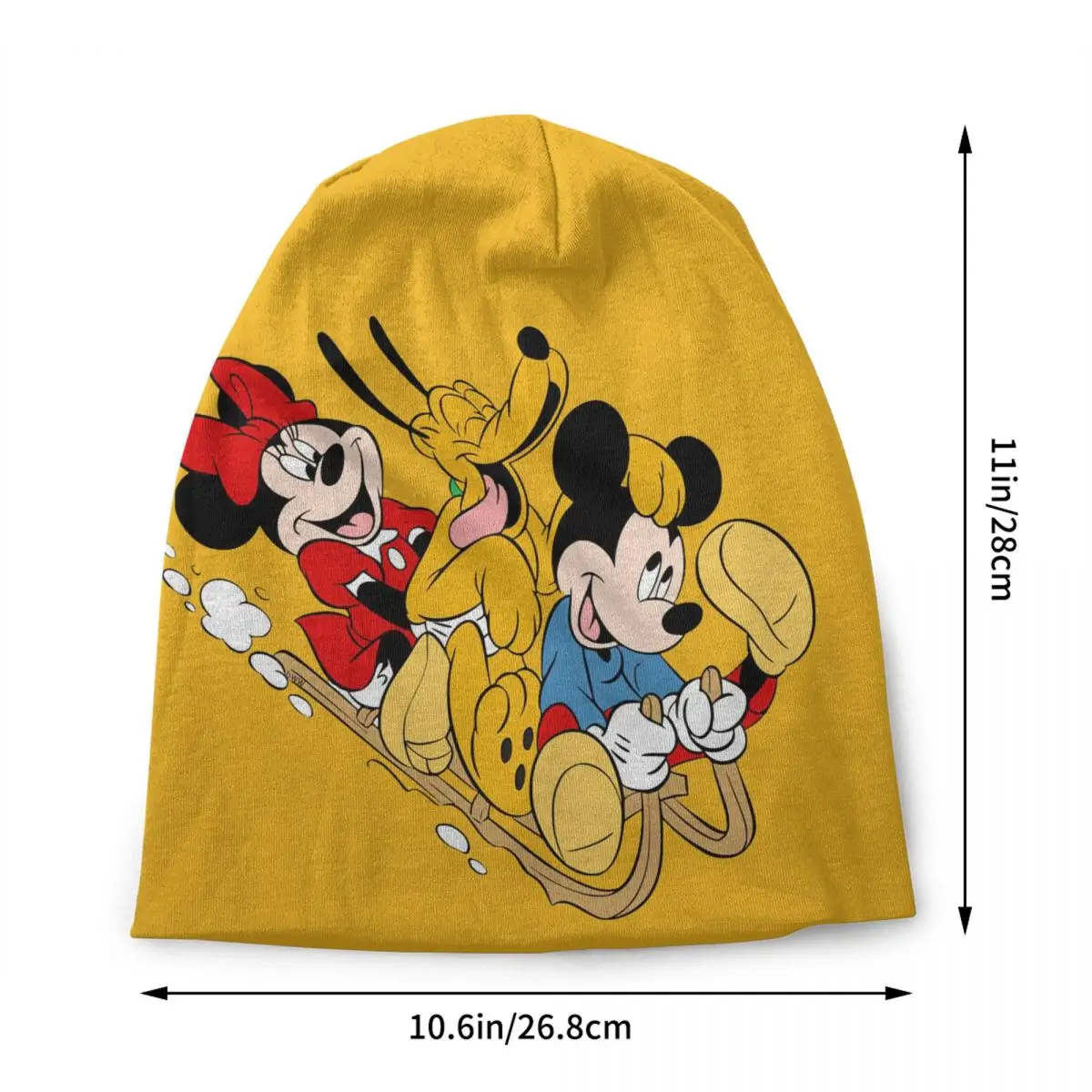 Custom Pluto And Mickey Mouse Bonnet Hat Knitted Hat Men Women Hip Hop Unisex Winter Warm Skullies Beanies Caps