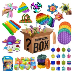 Nice Quality Random Fidget Toys Mystery Gifts Pack Surprise Box 100 Different Fidget Set Antistress Relief Toys for