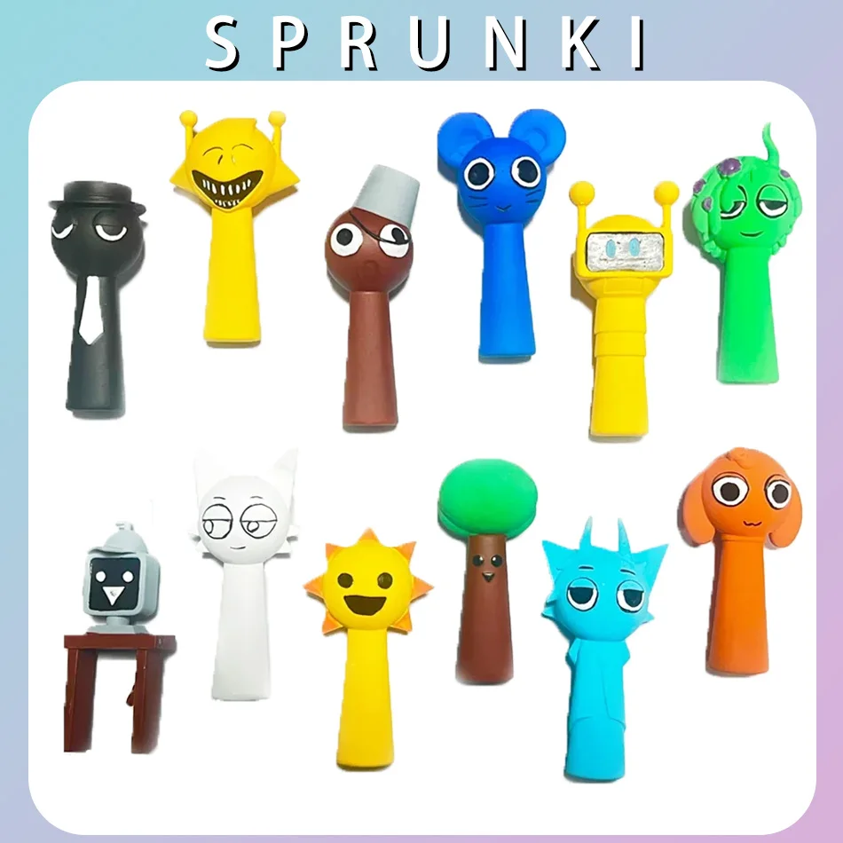Hot 12 pz/set Sprunki Figure Modalità Giocattoli Sprunki box Action Figures Sprunki Gioco Cartoon Regali Di Compleanno Regalo Di Natale