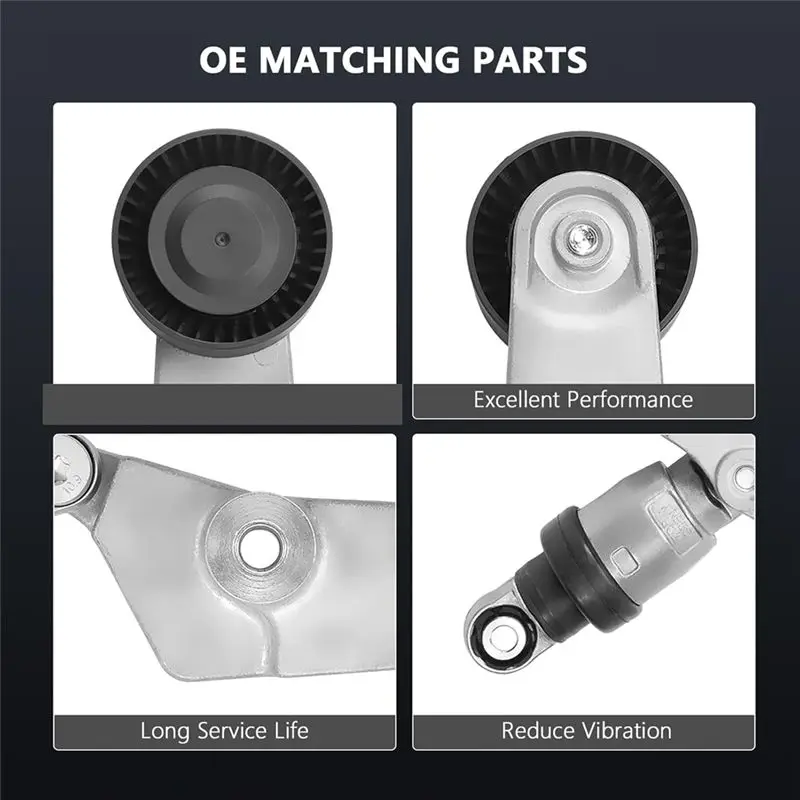 Reliable-6PK1880 Serpentine Drive Belt Tensioner Pulley Kit For Chevy Prizm Toyota Celica Corolla Matrix Replaces 38286