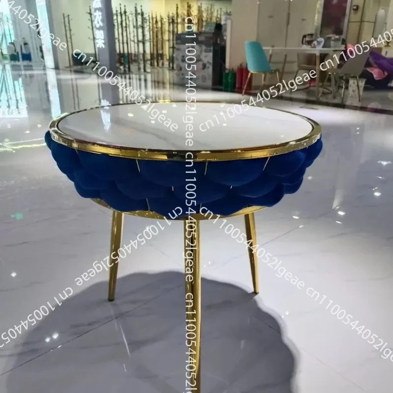 Premium Gold Coffee Table High-end Texture Modern Design Living Room Hotel with Marble Material