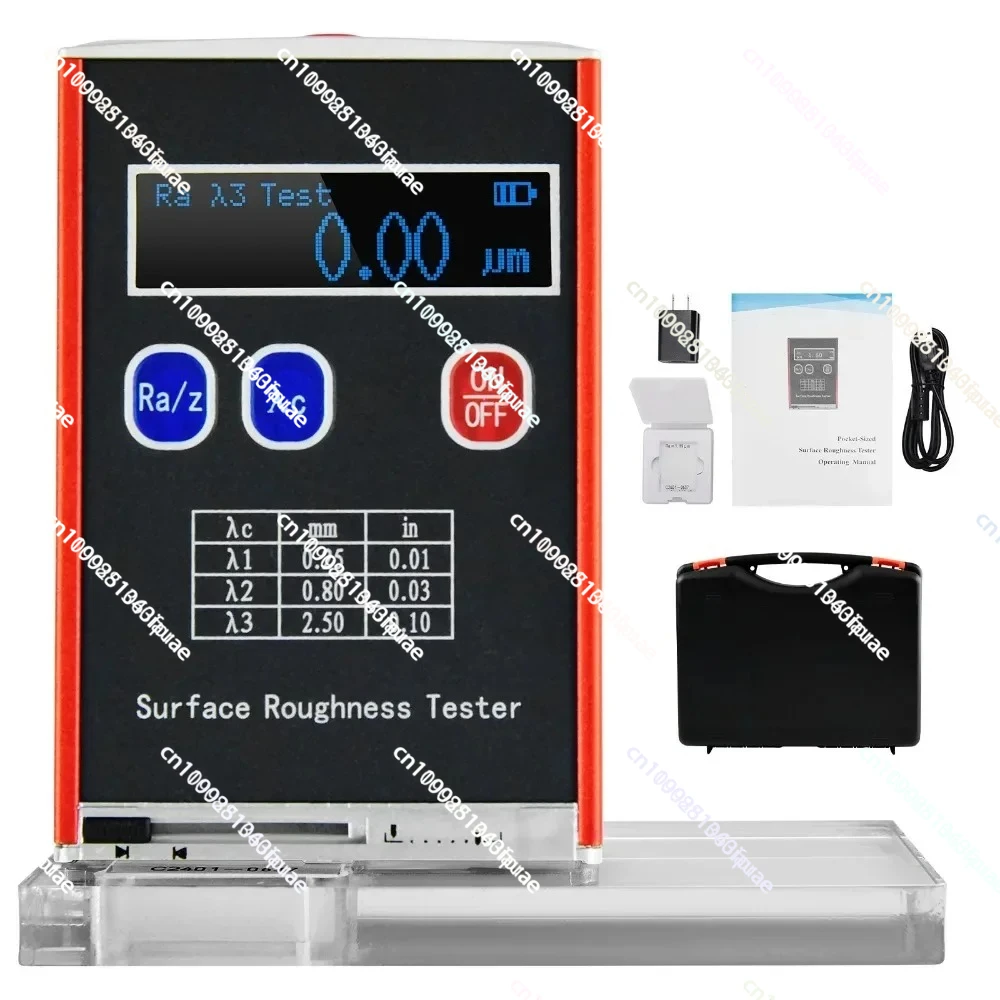 

Surface Roughness Tester Meter High Accuracy 0.01μm Profilometer Portable Profile Gauge 4 Testing Parameters Ra/Rq Rz/Rt